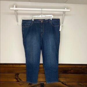 NWT Gloria Vanderbilt Amanda Blue Magical Stretch Jeans- 24W